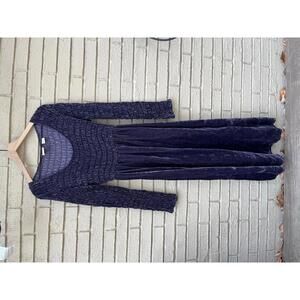 Vintage 90s Moda Int'l Velvet Medieval Renaissance M Medium Goth Dress -flaws